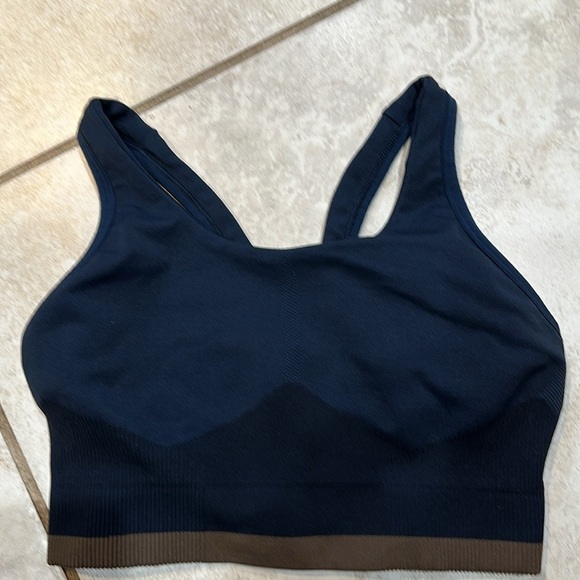 COS Sustainable Navy Seamless Sports Bra XS - Picture 2 of 6